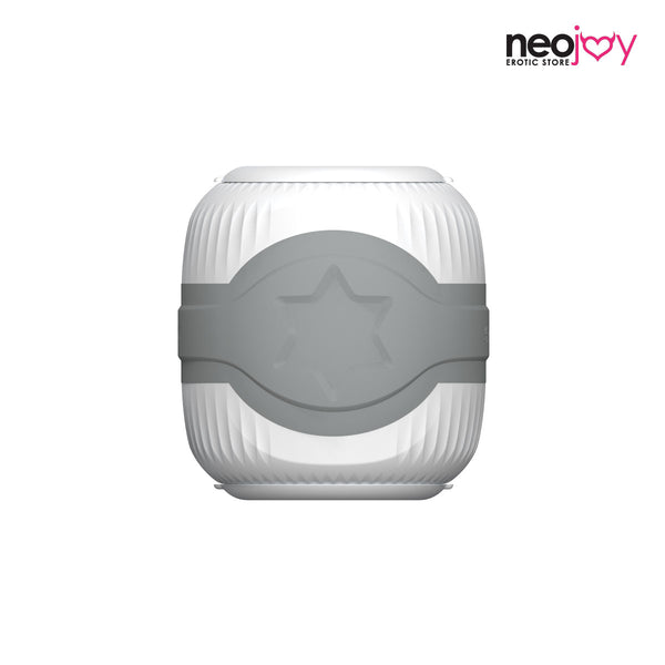 Neojoy - Dualer automatischer vibrierender Stroker und Masturbator für Männer mit 10 Vibrationsmodi - Grau