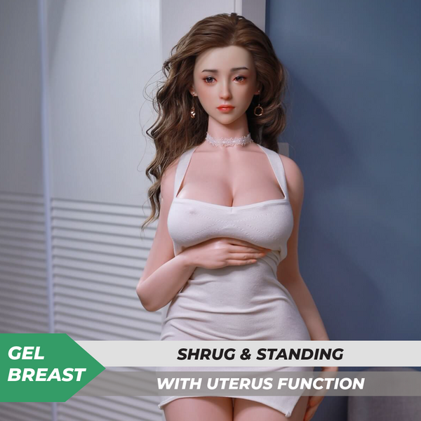 Neodoll Sugar Babe - Zhuer – Silikon TPE Hybrid Sexpuppe - Gel-Brust - Uterus - 157cm - Silikonfarbe