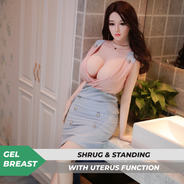 Neodoll Sugar Babe - Andrea - Realistische Sexpuppe - Gel-Brust - Uterus - 170cm - Weiß